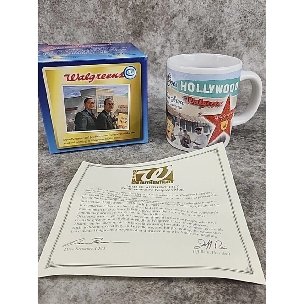 Walgreens Commemorative Mug - 4000th Store - New in Box - Authenticated